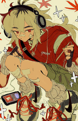 kazuha fanart by @strayuu